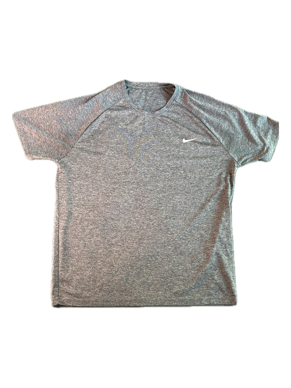 Nike Men’s Dri-Fit Heather Grey Athletic Crew Neck Tee Size Large